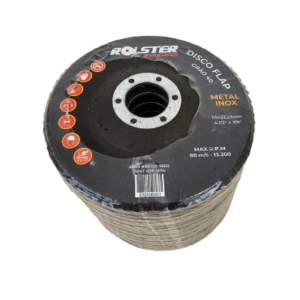 Disco Flap 4.1/2 X 7/8" (115 X 22,23mm) Grão 40 - Metal e Inox