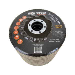 Disco Flap 4.1/2 X 7/8" (115 X 22,23mm) Grão 60 - Metal e Inox