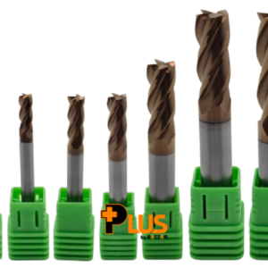 KIT Fresa de Metal Duro Topo Reto 4 Cortes 55HRC Ø(3 - 4 - 5 - 6 - 8 - 10 - 12) - 7 Peças
